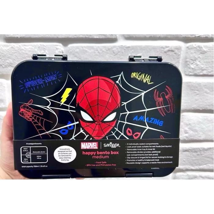 

READY smiggle bento box medium /smiggle original - spider