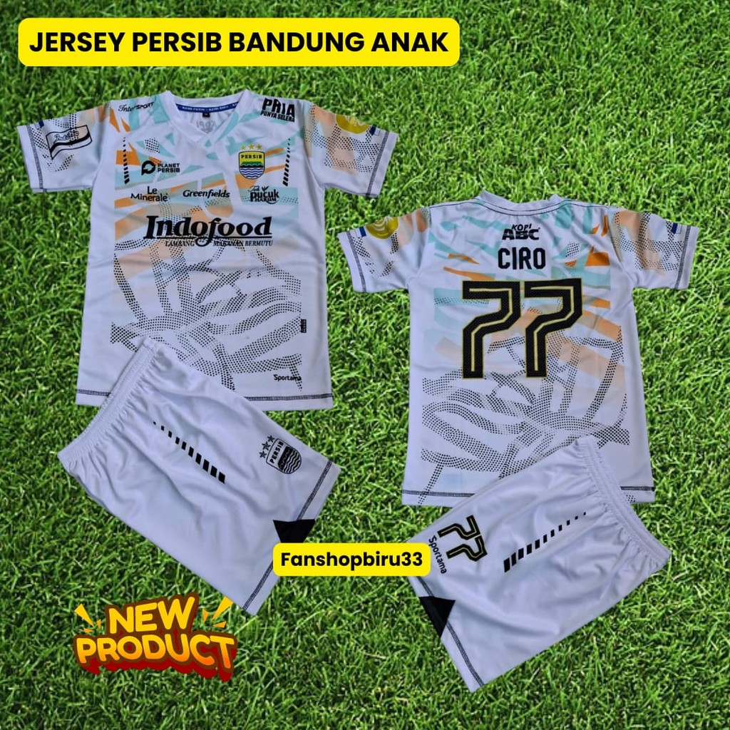 SETELAN JERSEY BAJU BOLA ANAK PERSIB BANDUNG PUTIH MUSIM 2024 2025 // JERSEY PERSIB TERBARU JERSEY H