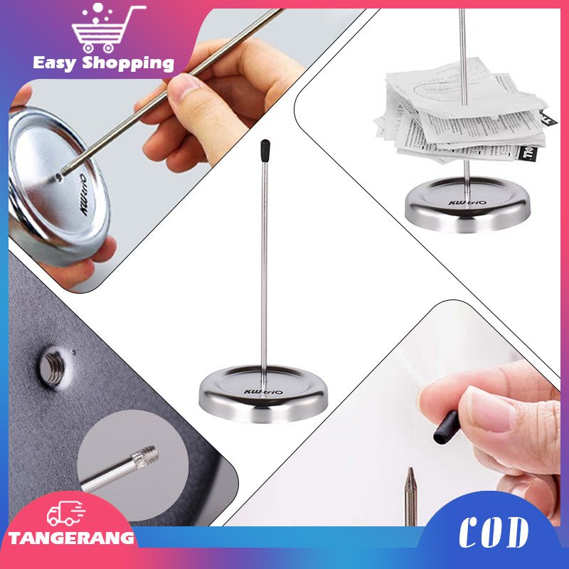 

Tusukan Kertas 1pcs Tusukan Bill Nota Silver Rust-Proof Untuk Restoran Cafe Kedai Kopi Chrome Plating
