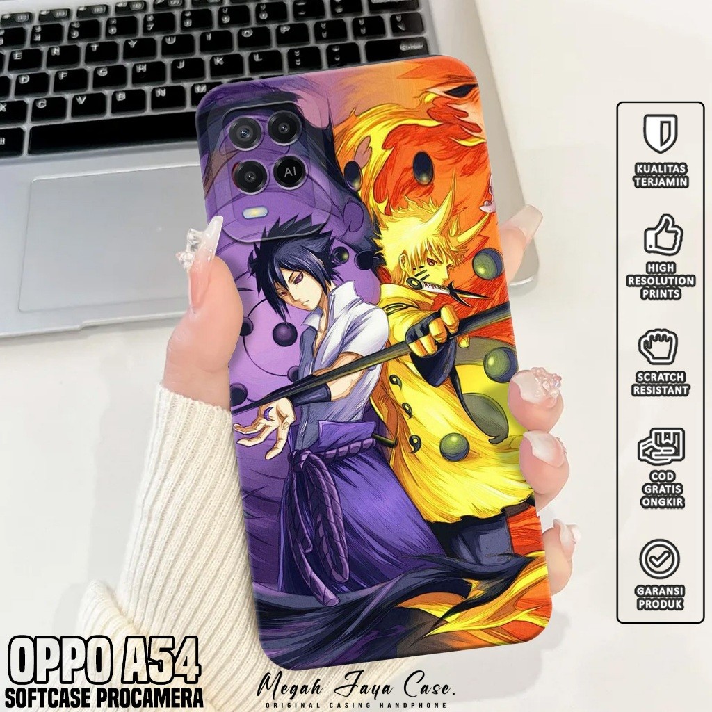Softcase Hp Oppo A54 - Casing Oppo A54 Motif Anime NRT - Silikon Hp Oppo A54 - Case Hp Oppo A54 - Pe