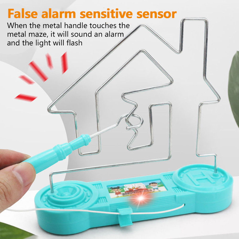 Creative Shock Wire Maze Electric Touch Maze Wire Board Science Experiment Game Concentration Exerci