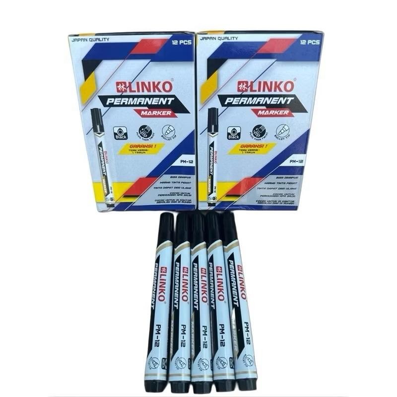 

Spidol Permanent Marker Permanen Tahan Air Warna Tinta Hitam