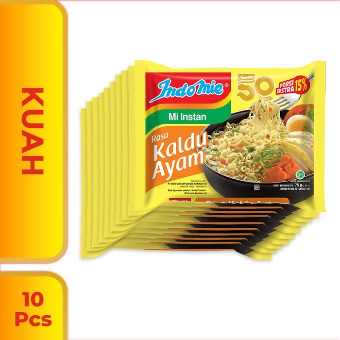 

[Rans Mart] 10 PCS - Indomie Kuah Kaldu Ayam 75 Gr - Kaldu
