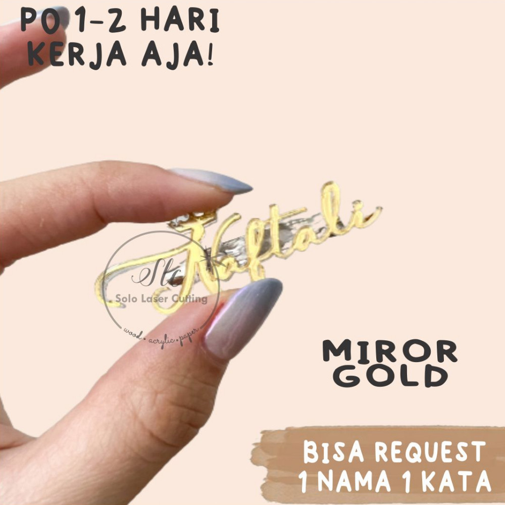 Label/Bros nama bros nama custom bros akrilik bros huruf bros huruf insial bros jilbab huruf bros ji