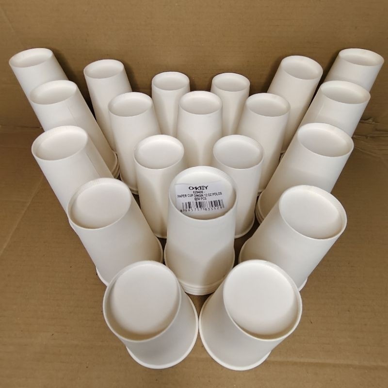 

paper cup/gelas kopi 12oz putih