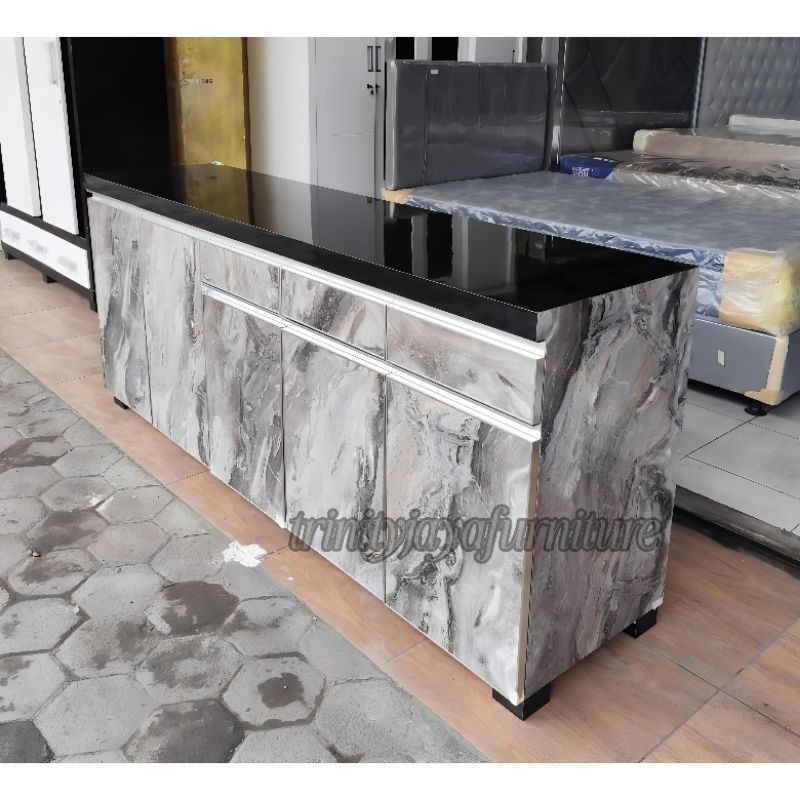 Meja Dapur Kitchen set Bawah HPL LemariDapur/Candra Furniture