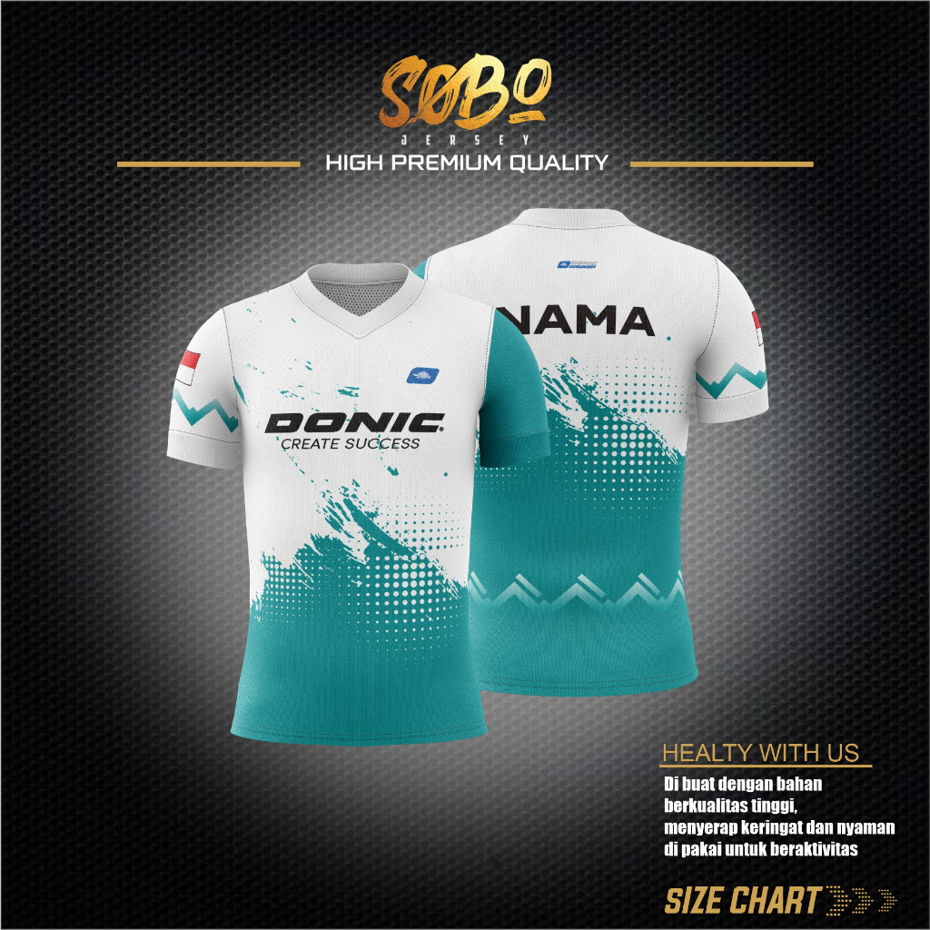 [PREMIUM ORIGINAL] Baju Kaos Tenis Meja | Jersey Custom Pingpong