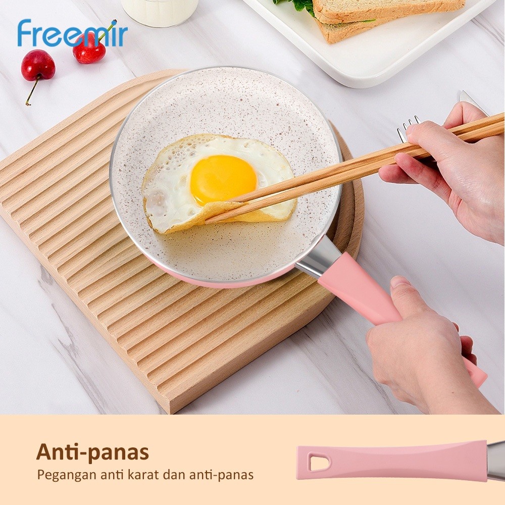 freemir Teflon Anti Lengket Fry Pan Penggorengan Teflon Panggang Teflon Cantik