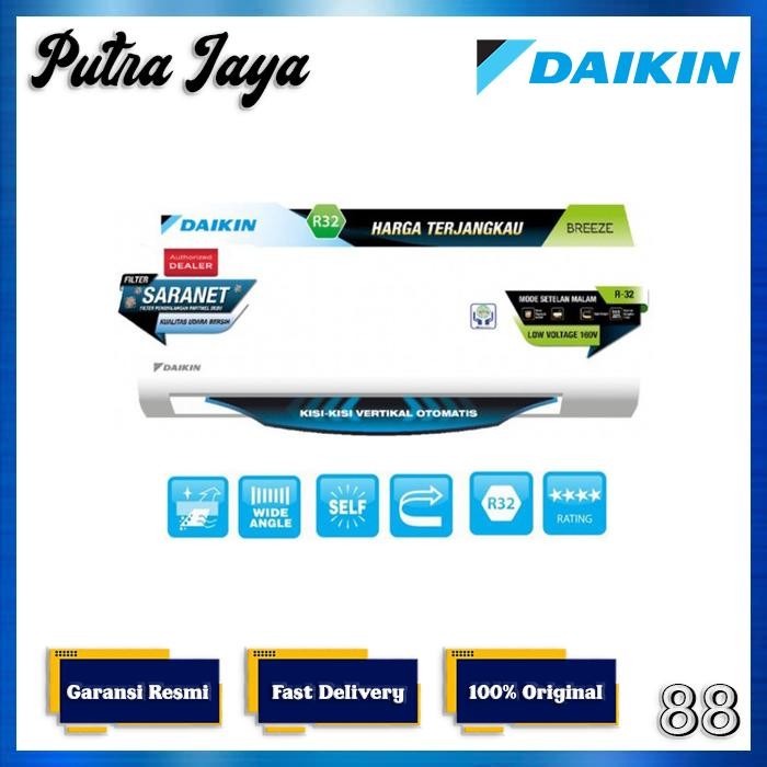 AC Daikin 1PK FTP-25AV14 Breeze / 1 PK FTP25AV FTP25AV14 Malaysia - Lokal