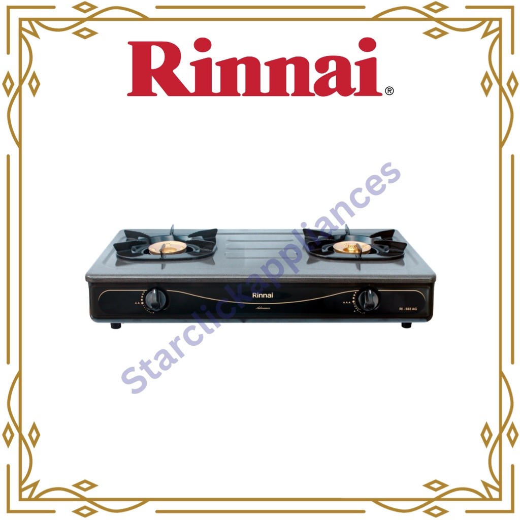 [PROMO] RINNAI KOMPOR GAS RI-602AG/ RI 602 AG/ RI602AG [2 Tungku]