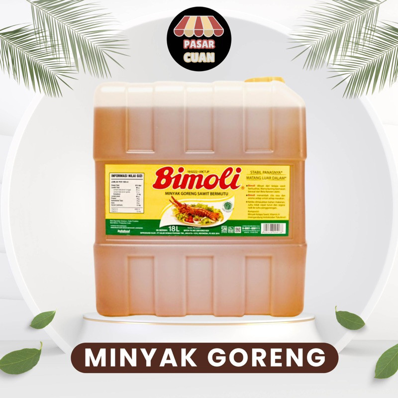 

Minyak Goreng Bimoli 18L/16kg - 1 Jerigen