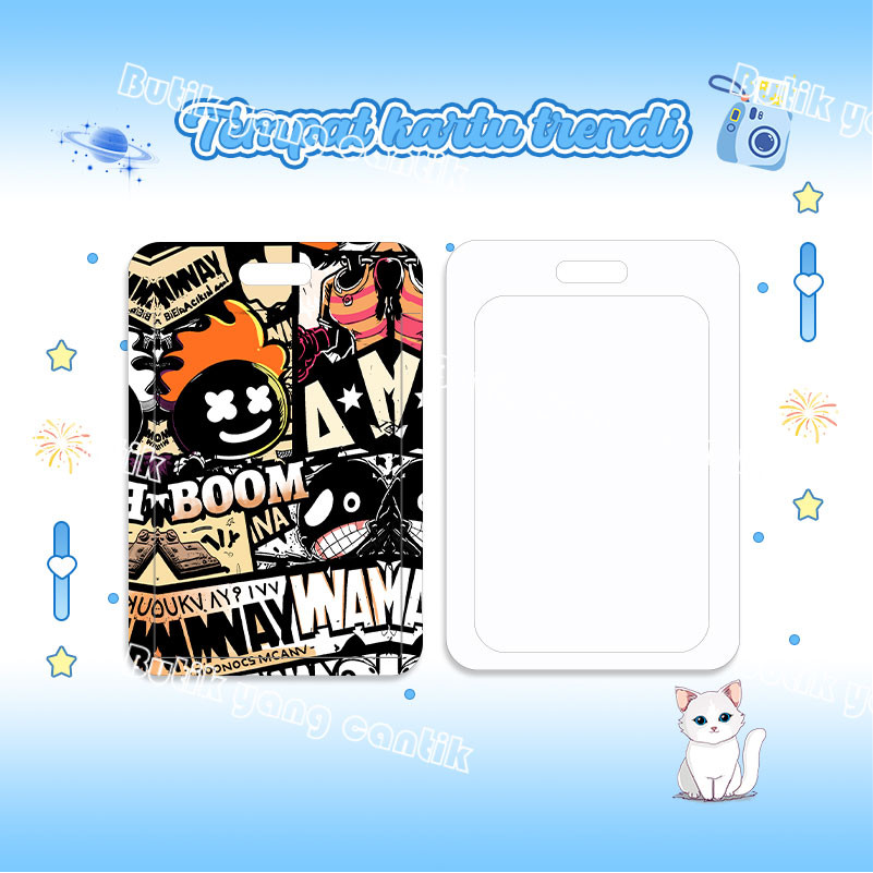 

ID Card Holder,Tempat kartu monster grafiti keren, cocok untuk kantor/sekolah, kartu pelajar/kartu transportasi, kartu akses, KTP, Flazz, kartu kredit elektronik, dan mata uang elektronik.