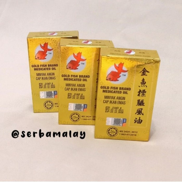 Minyak Angin Cap Ikan Mas Malaysia 13ml