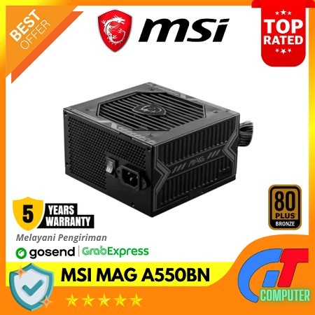 MSI MAG A550BN - 550W 80+ Bronze