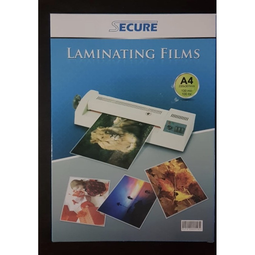 

BEST -Secure Laminating Films A4 isi 100 pcs / Plastik Laminating Secure A4