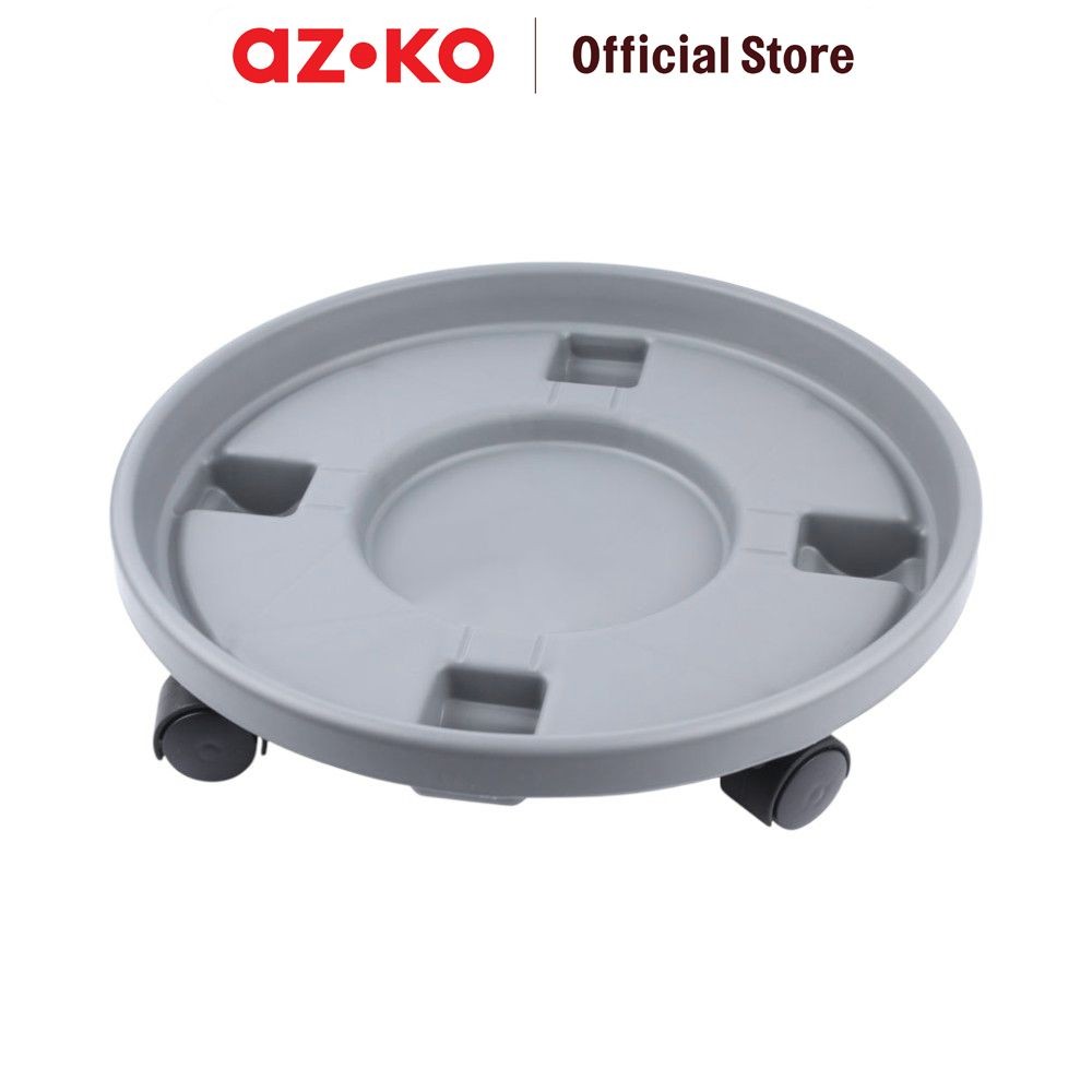 AZKO Soleil Troli Gas 33,5 cm - Abu-Abu Gas Caster Trolley Tabung Gas Pengangkut Tabung Perlengkapan
