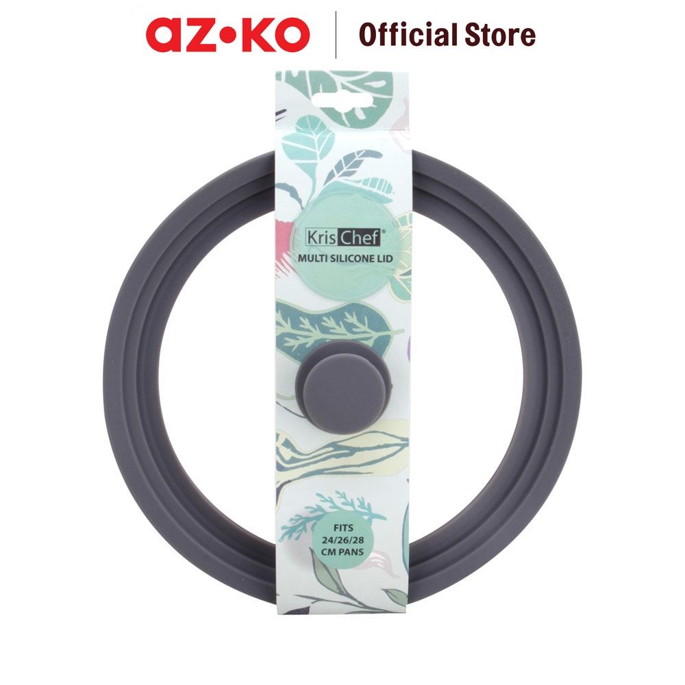 AZKO Kris Tutup Panci Multi Silicone Multifunctional Silicone Glass Lid Penutup Pot Masak Silikon Tu
