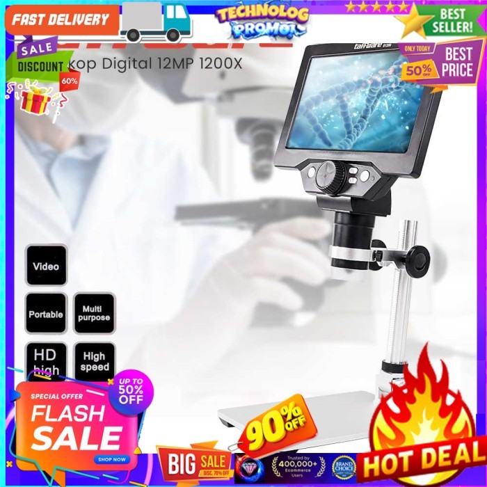 Mikroskop Digital Microscope 1200X 7 inch - G 1200