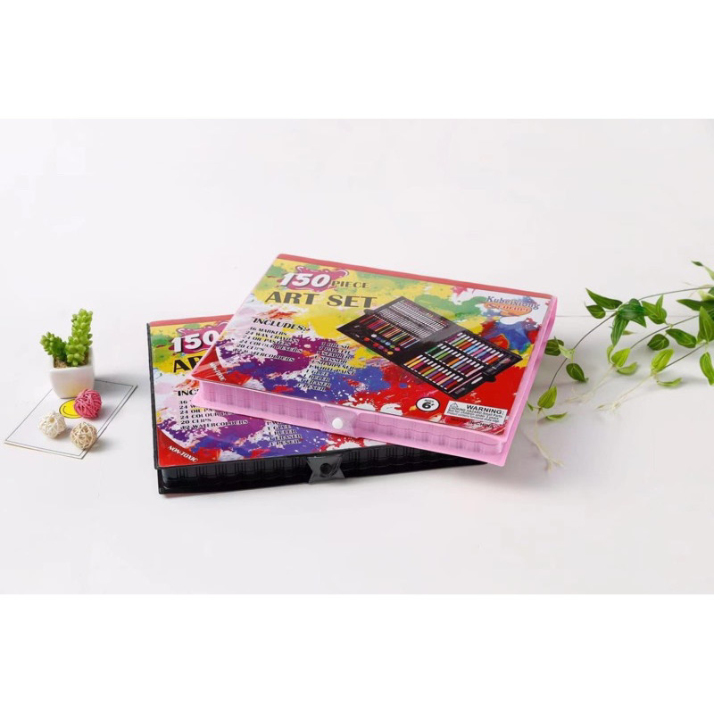 

(GAT) set mewarnai 150 pcs / Crayon Set 150 Alat Mewarnai Warna Set 150pcs Pensil Warna Krayon Set