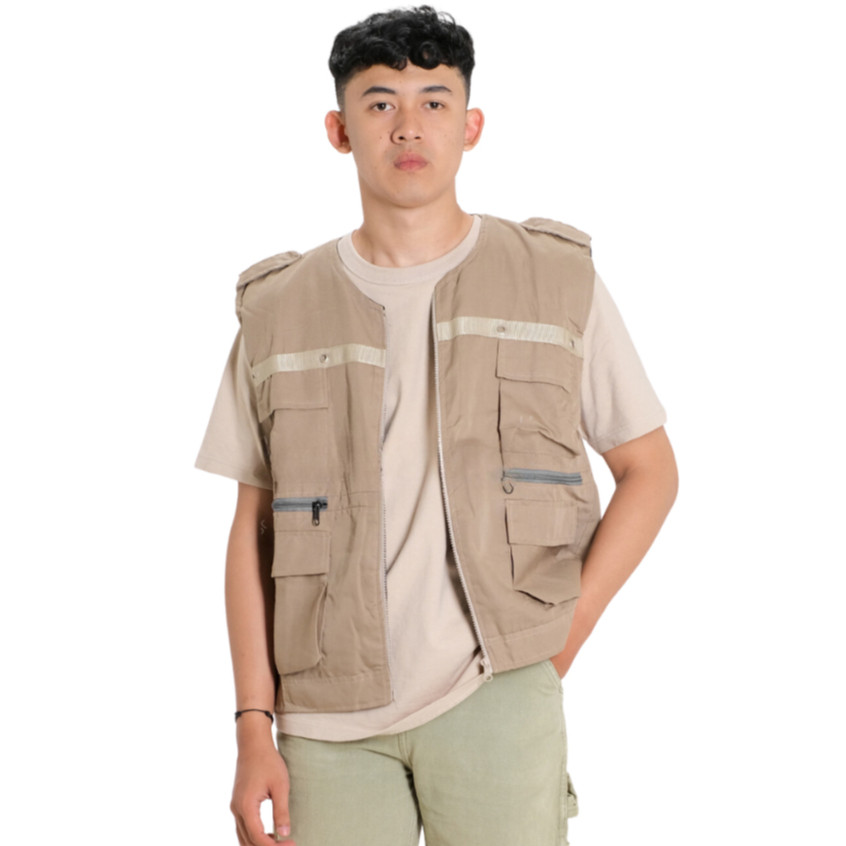 ZIDANE VEST - [COD] Rompi cargo bahan katun twill - rompi tactical -  rompi lapangan - rompi outdoor