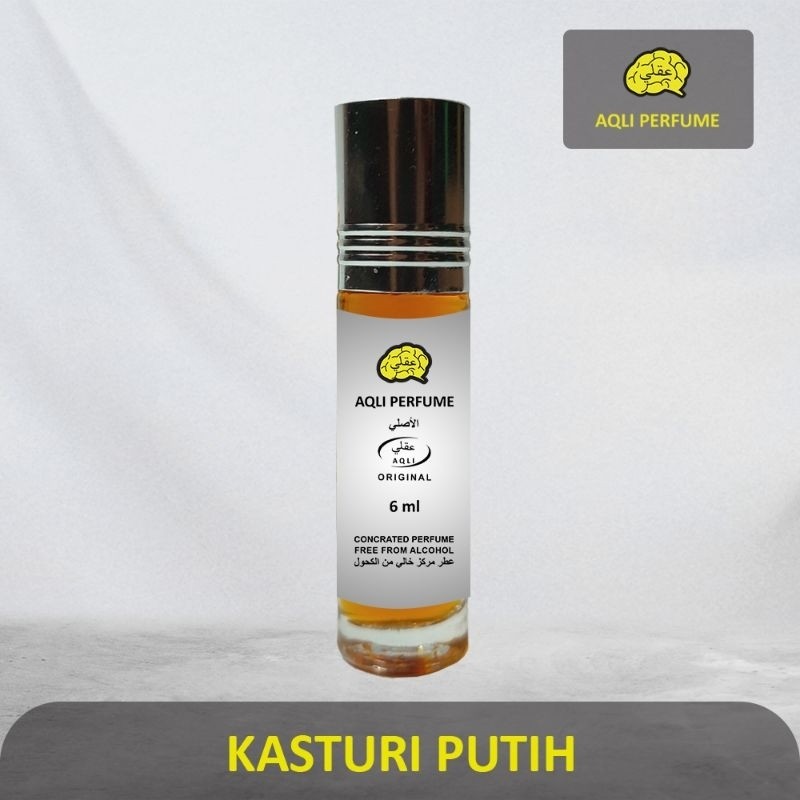 Tarahal Collection Aqli Perfume Kasturi Putih - Minyak Wangi Non Alkohol/Ibadah/Sholat/Roll On/Oles/