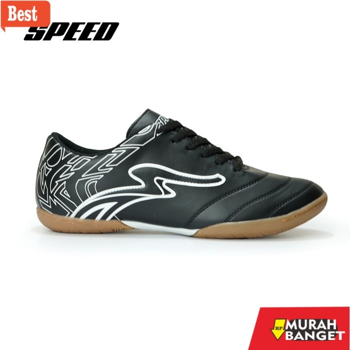 rekomendasi sepatu futsal Speed - Sepatu Futsal Vale Hitam Putih - Futsal 38-42 - Hitam Putih, 42