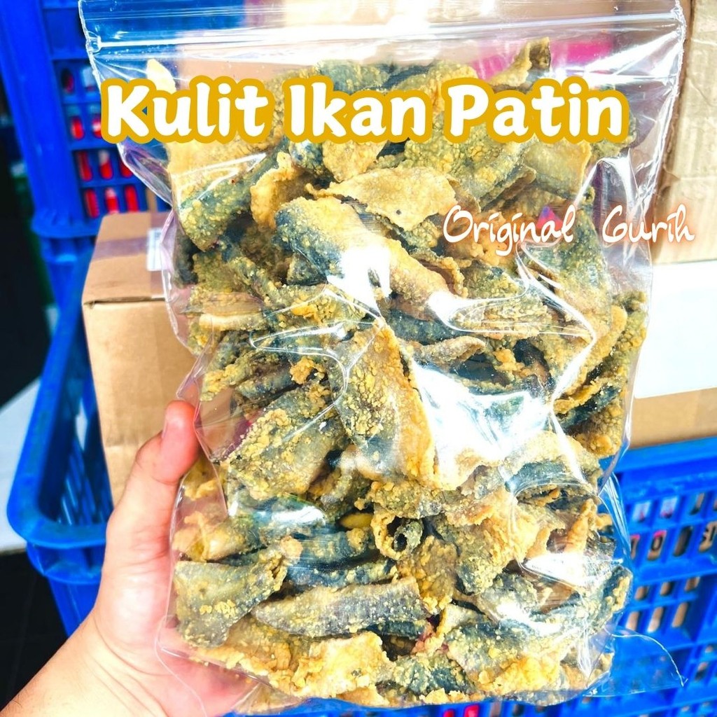 

RB KERUPUK KULIT IKAN PATIN RENYAH RASA PEDAS DAUN JERUK DAN ORIGINAL 600 GRAM