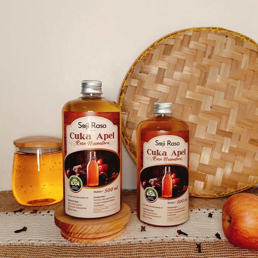 

Cuka Apel With The Mother Pure Apple Cider Vinegar Untuk Diet 100% organic