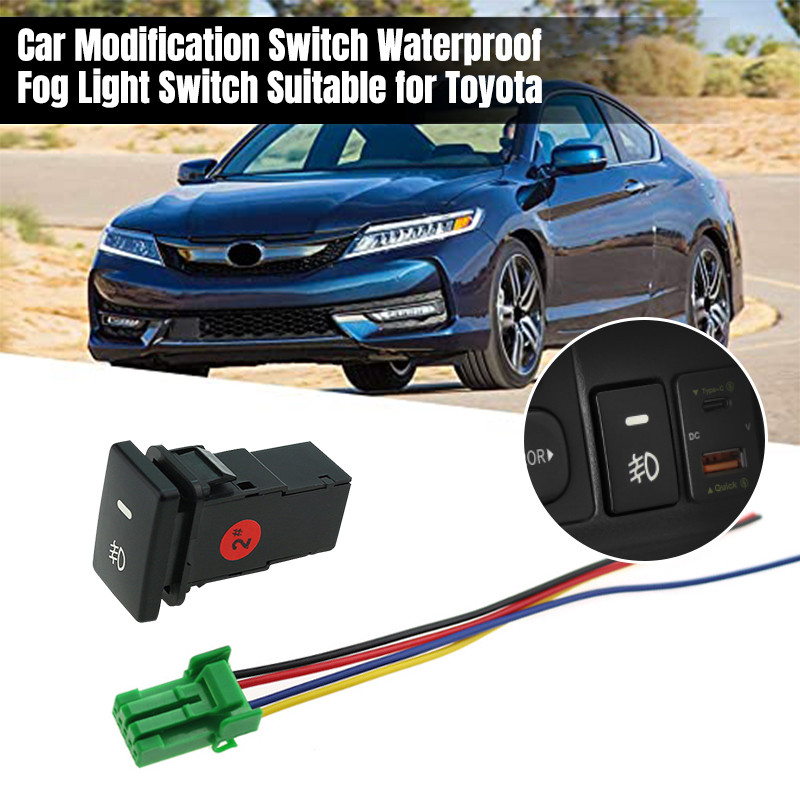 saklar foglamp swiitch lampu kabut fogalamp push on.off