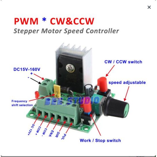 PULSE / PWM GENERATOR FOR STEPPER MOTOR DRIVERS