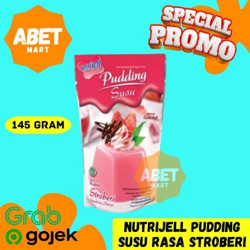 

Pudding Susu Nutrijell Rasa Strawberry 145Gr - 145 Gr Stroberi Puding Instan Bubuk Powder Nutri Jell Pak Dus Pcs