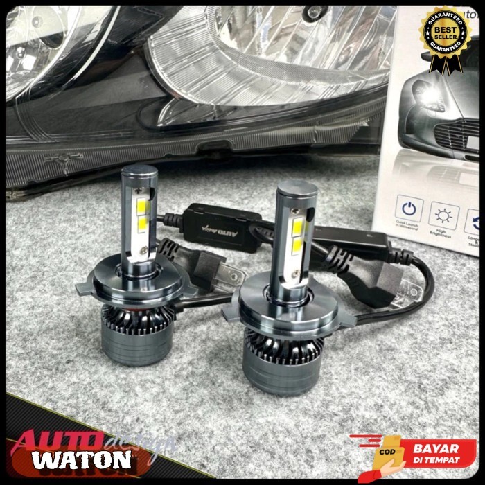 ADF9D Lampu LED Mobil 50Watt Chip CSP 12Volt Putih 6500K H1 H3 H4 H7 H - HB3 9005