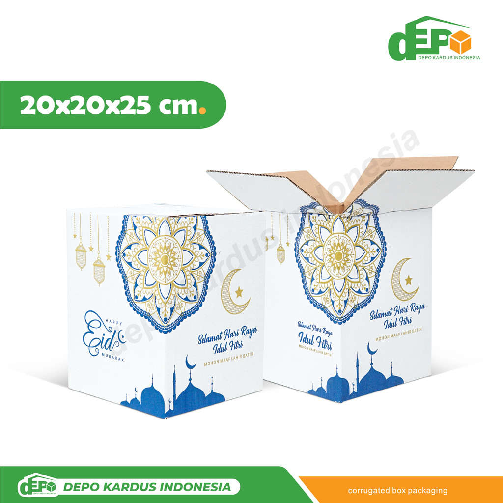 

Box Parcel 20X20X25 (MINI) Kardus/Parcel Kecil/Parcel/Parcell/Lebaran/Parcel lebaran/Idul Fitri/Fitri/Eid Mubarak/Ied/Eid/Mubarak/Paket/Sembako/Hampers/Normal/tinggi25