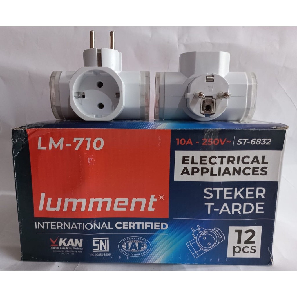 Steker -T Arde LUMMENT/ Steker-T +Switch LUMMENTLampu, Grosir Murah