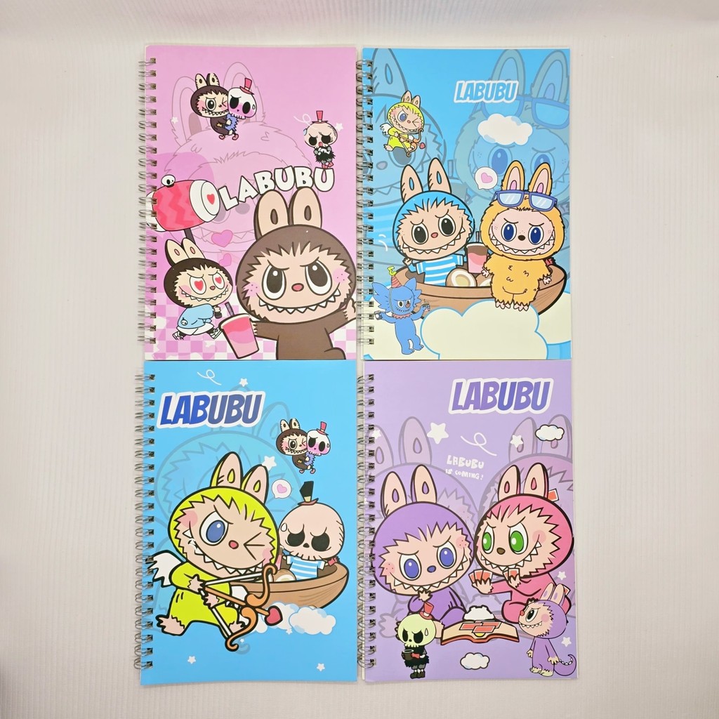 

Notebook A5 Buku Diary Aesthetic Jurnal Buku Catatan Note Gold Line Labubu Sanrio 40Lbr - BC0505