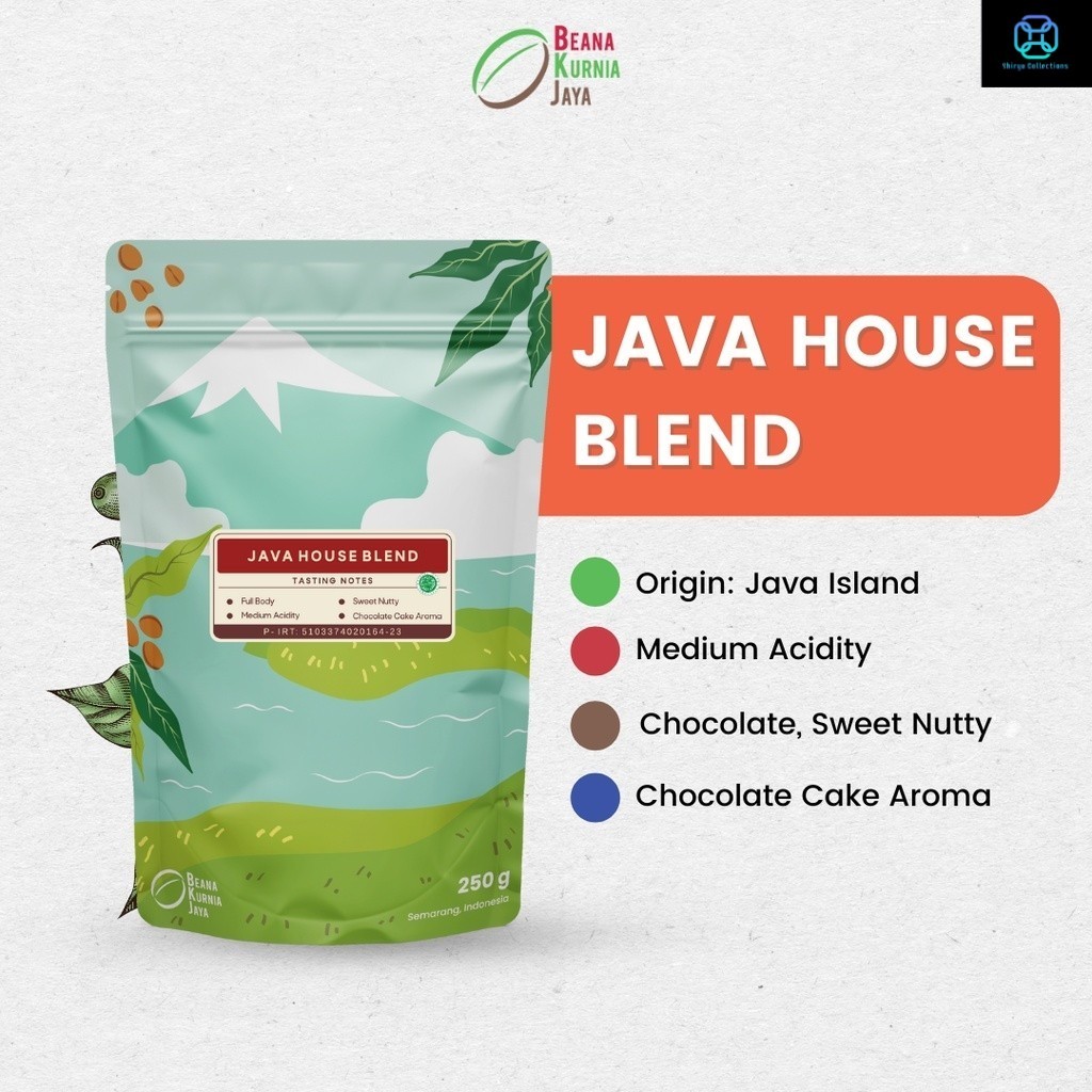 

Java House Blend Coffee Roasted Beans | Blend Kopi Robusta Arabica 250gr - Beana Roastery Semarang