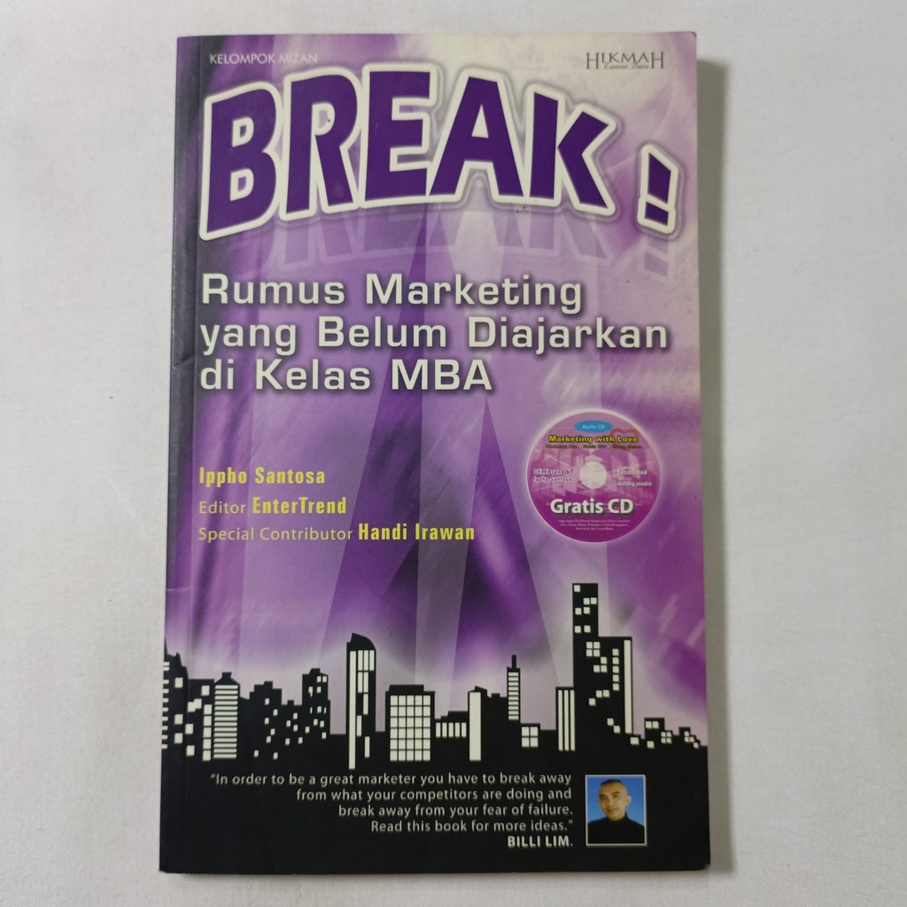 Buku Break Rumus Marketing yang Belum Diajarkan di Kelas MBA - Ippho Santosa