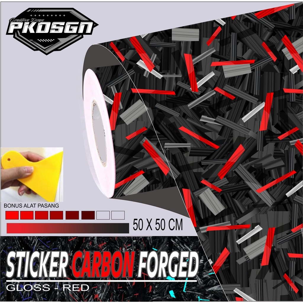 STIKER CARBON FORGED STIKER CARBON FORGED 50 X 50 CM