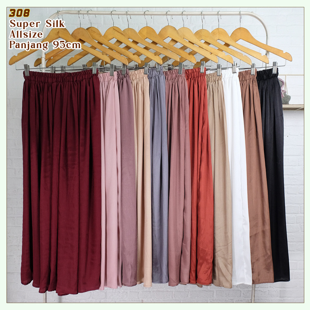 [PROMO GILA] ROK PAYUNG SUPER SILK CREPE / SKIRT SILK CREPE / ROK LEBAR TERMURAH