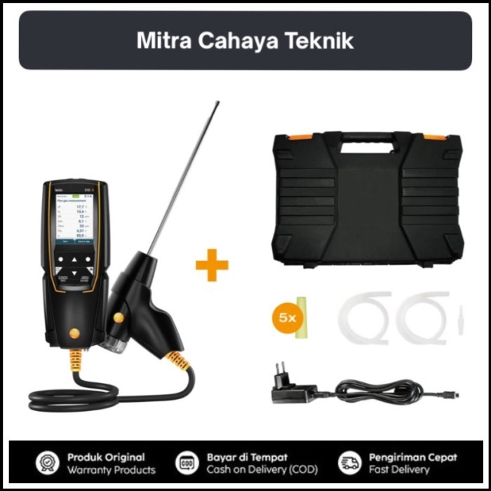 Newest version testo 310 II portable digital flue gas analyzer, O2, CO, CO2 flue gas analyzer testo 