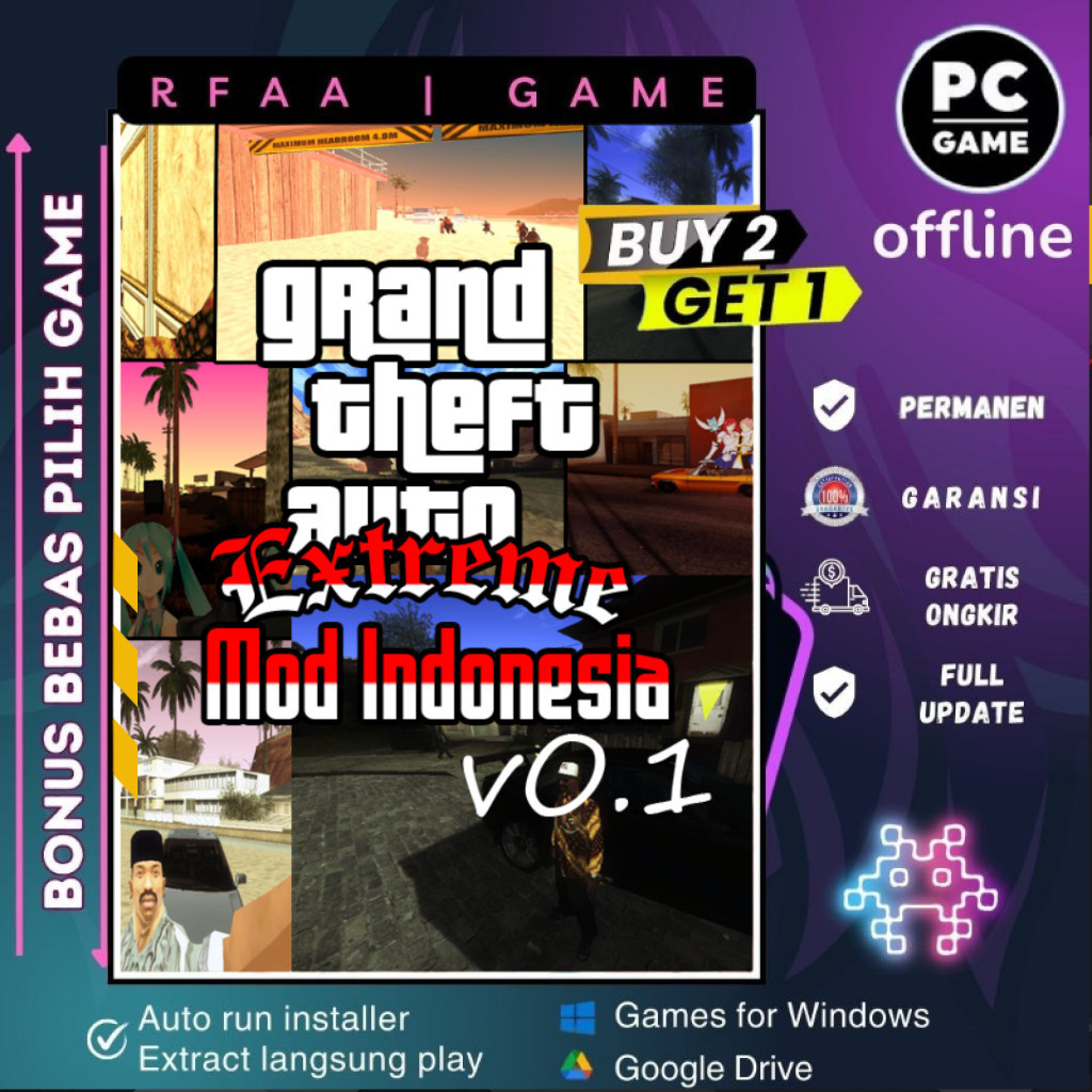 GTA SAN EXTREME INDONESIA | GAME PC - LAPTOP - DL