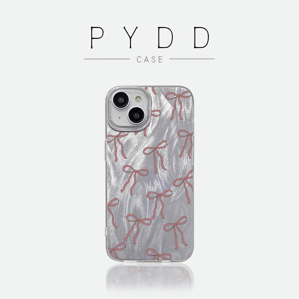 [COD] PYDD CASE Casing Motif kancing kerudung kartun berwarna merah muda iPhone 11, 13, 14, 15, 16 P