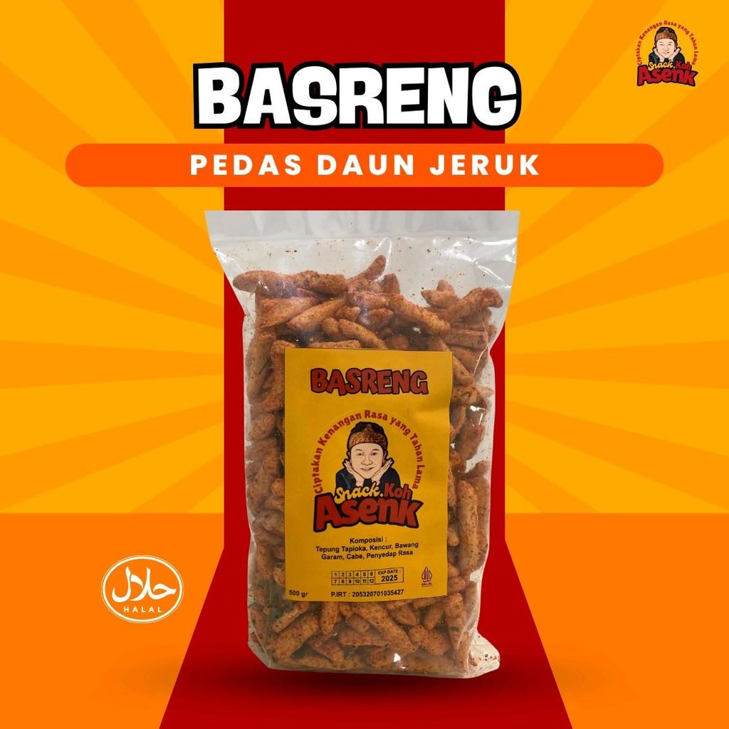 

Basreng Pedas dan Original Daun Jeruk Renyah Kriukkk 500 g By Snack Koh Asenk
