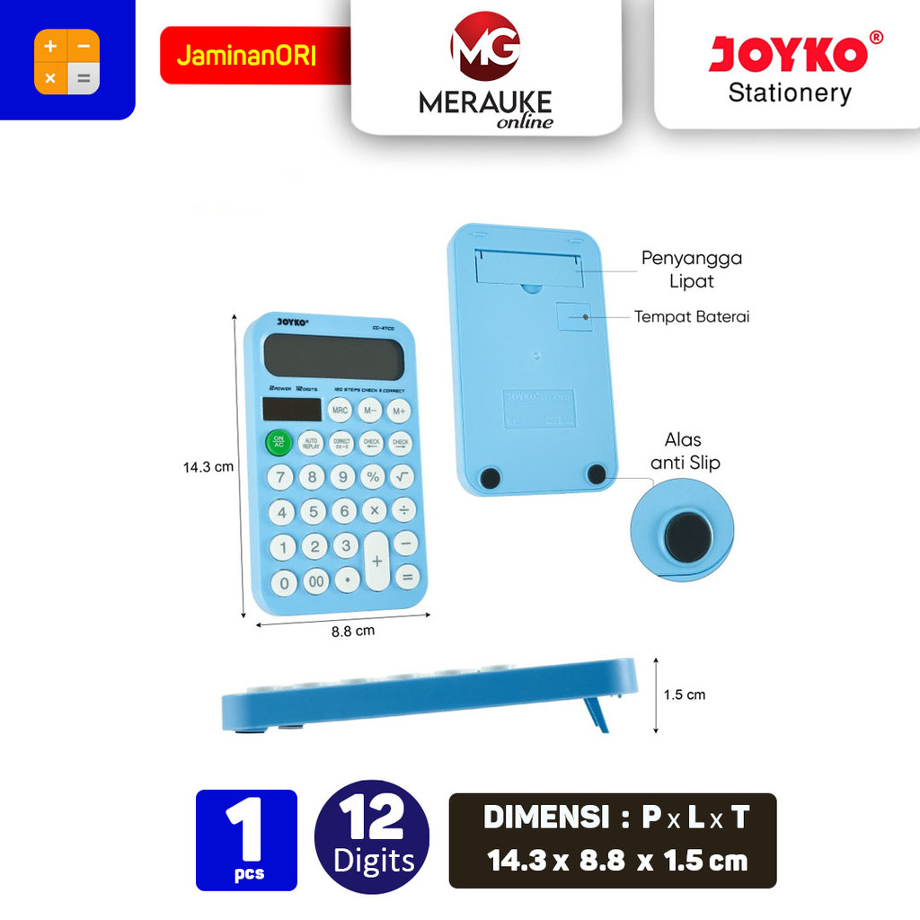 

RK JOYKO Kalkulator 12 Digits CC-47CO Check & Correct
