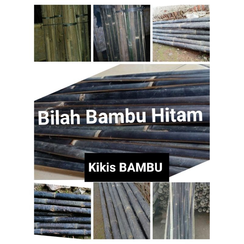 Bambu-_pring KIKIS BAMBU HITAM | BILAH BAMBU HITAM ASLI | BAMBU WULUNG BAMBU BELAH 50cm-100cm Harga 