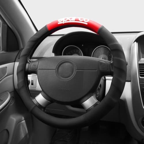 Sarung Stir Mobil Kulit PU | Sparco Cover Steering Wheel Leather