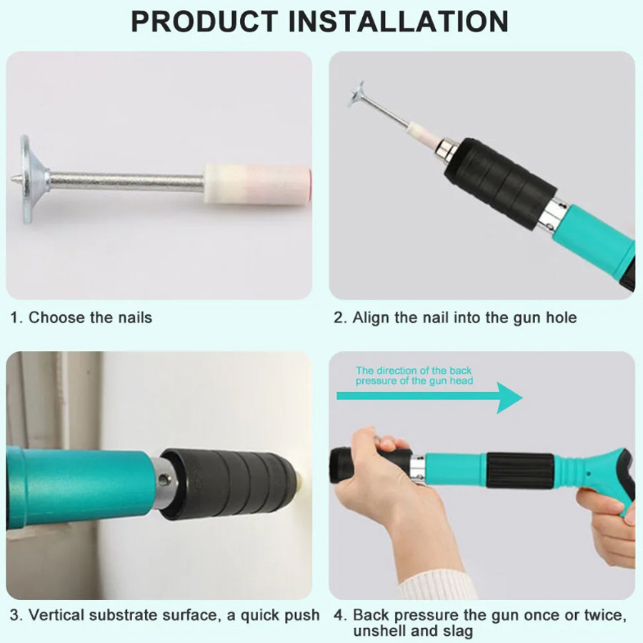 TYR Alat paku tembak beton / Nail gun / nails guns rivet tool / mesin paku rivet / paku tembak