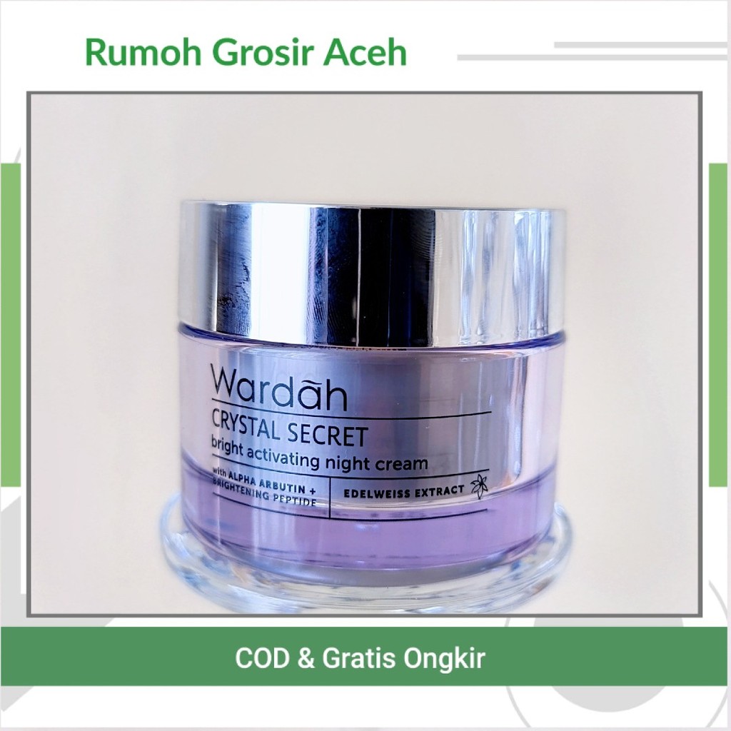 {ACEH} NIGHT CREAM Wardah Crystal Secret | Wardah Crystal Secret Night Cream 30gr