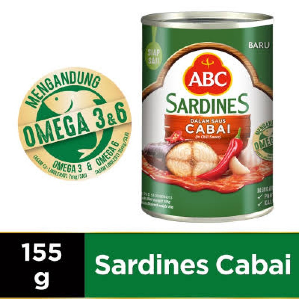 

[Sardines] ABC Sarden Saus Cabai | Kaleng 155gr