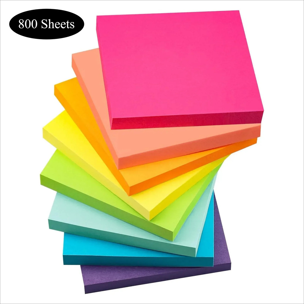 

8 Pcs/set Multicolor Sticky Note Posted It Note Pads Stickers Planner Sticker Notepad Memo Pad School Office Supplies